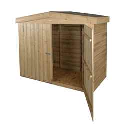 INSTALLED Apex Large Outdoor Store - Pressure Treated (2m x 0.8m) - INCLUDES INSTALLATION
