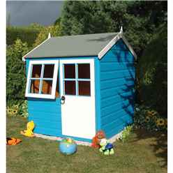 INSTALLED 4 x 4 (1.19m x 1.19m) - Wooden Playhouse INSTALLATION INCLUDED