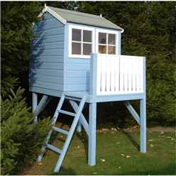 INSTALLED 4 x 6 (1.19m x 1.82m) - Wooden Tower Playhouse INSTALLATION INCLUDED