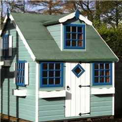 INSTALLED 6 x 8 (2.39m x 1.79m) - Cottage Playhouse - 12mm Tongue and Groove INSTALLATION INCLUDED