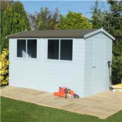 12 x 8 (3.59m x 2.39m) - Tongue And Groove - Wooden Apex Workshop - 12mm Tongue And Groove Floor and Roof
