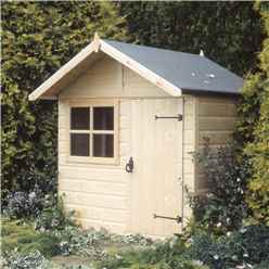 INSTALLED 5 x 4 (1.48m x 1.42m) -  Wooden Club Playhouse INSTALLATION INCLUDED