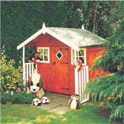 INSTALLED 6 x 4 (1.72m x 1.19m) - Wooden Hobby Playhouse INSTALLATION INCLUDED