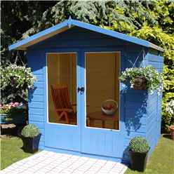 7 x 5 (2.05m x 1.55m)  - Premier Wooden Summerhouse - Double Doors - 12mm T&G Walls & Floor