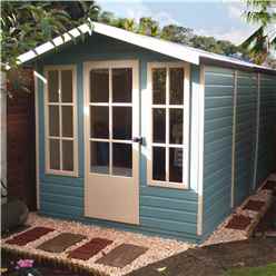 10 x 7 (2.97m x 2.05m) - Premier Wooden Summerhouse - Single Doors - 12mm T&G Walls - Floor - Roof