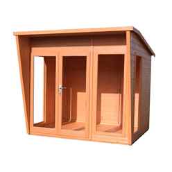 INSTALLED 8 x 6 (2.29m x 1.79m) - Premier Wooden Summerhouse - 12mm T&G Walls & Floor INSTALLATION INCLUDED