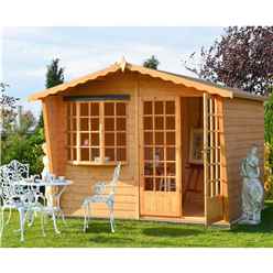 10 x 6 (3m x 1.79m) - Premier Wooden Summerhouse - 12mm T&G Walls - Floor - Roof