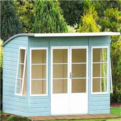 10 x 6 (2.99m x 1.79m) - Premier Pent Wooden Summerhouse - 4 Windows - Double Doors - 12mm T&G Walls & Floor 