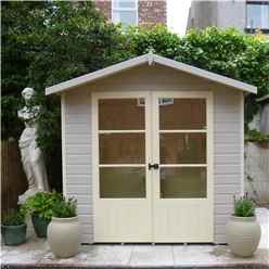 INSTALLED 7 x 5 (1.98m x 1.61m) - Premier Pressure Treated Wooden Summerhouse - 12mm T&G Walls & Floor INSTALLATION INCLUDED