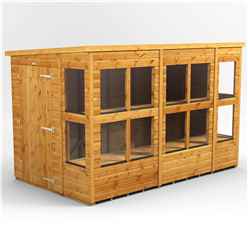 10 x 6 Premium Tongue and Groove Pent Potting Shed - Single Door - 14 Windows - 12mm Tongue and Groove Floor and Roof