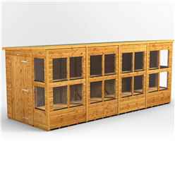 16 x 6 Premium Tongue and Groove Pent Potting Shed - Single Door - 20 Windows - 12mm Tongue and Groove Floor and Roof