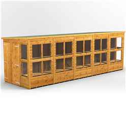 20 x 6 Premium Tongue and Groove Pent Potting Shed - Double Doors - 24 Windows - 12mm Tongue and Groove Floor and Roof