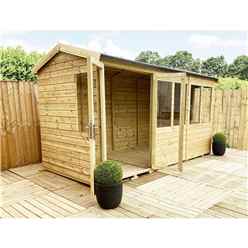 7 x 12 REVERSE Pressure Treated Tongue And Groove Apex Summerhouse + Safety Toughened Glass + Euro Lock with Key + SUPER STRENGTH FRAMING -DUPLICATE PRODUCT 42905
