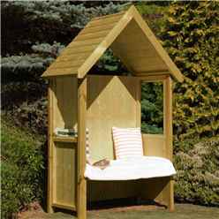 4 x 2 Pressure Treated Wooden Seat Arbour
