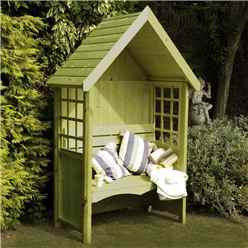 4 x 2 Pressure Treated Wooden Seat Trellis Side Arbour