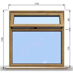 1145mm (W) x 1195mm (H) Wooden Stormproof Window - 1 Top Opening Window -Toughened Safety Glass
