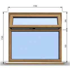 1195mm (W) x 1145mm (H) Wooden Stormproof Window - 1 Top Opening Window -Toughened Safety Glass