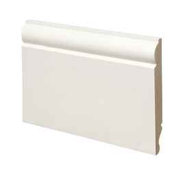PACK OF 15 - Dual Purpose Torus & Ogee White MDF Skirting - 18 x 119 x 4200mm
