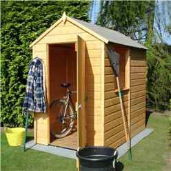 6 x 4 (1.82m x 1.2m) - Tongue And Groove - Apex Garden Shed / Workshop - 1 Window - Single Door