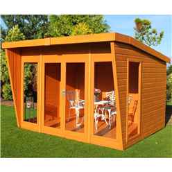 10 x 8 (3.06m x 2.39m) - Premier Wooden Summerhouse - Double Doors - 12mm T&G Walls & Floor