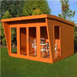 10 x 10 (2.99m x 3.06m)  - Premier Wooden Summerhouse - Double Doors - 12mm T&G Walls & Floor