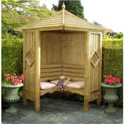 4 x 4 Pressure Treated Wooden Corner Arbour