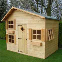 8 x 6 (2.40m x 1.76m) - Wooden Playhouse