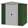 6 x 5 Deluxe Green Metal Apex Shed (1.94m x 1.51m)