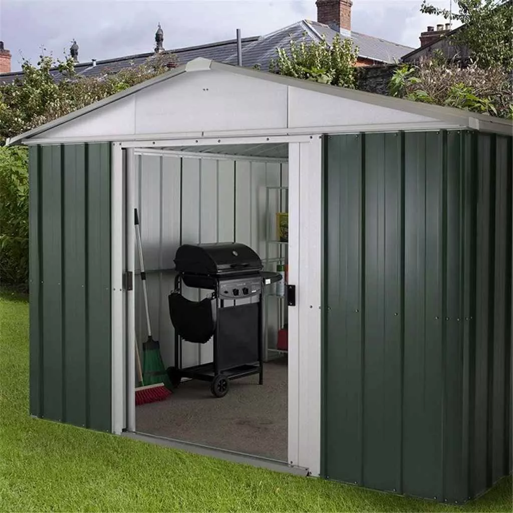 9ft 4" x 9ft 4" Apex Metal Shed With Free Anchor Kit (2.85m x 2.85m product image