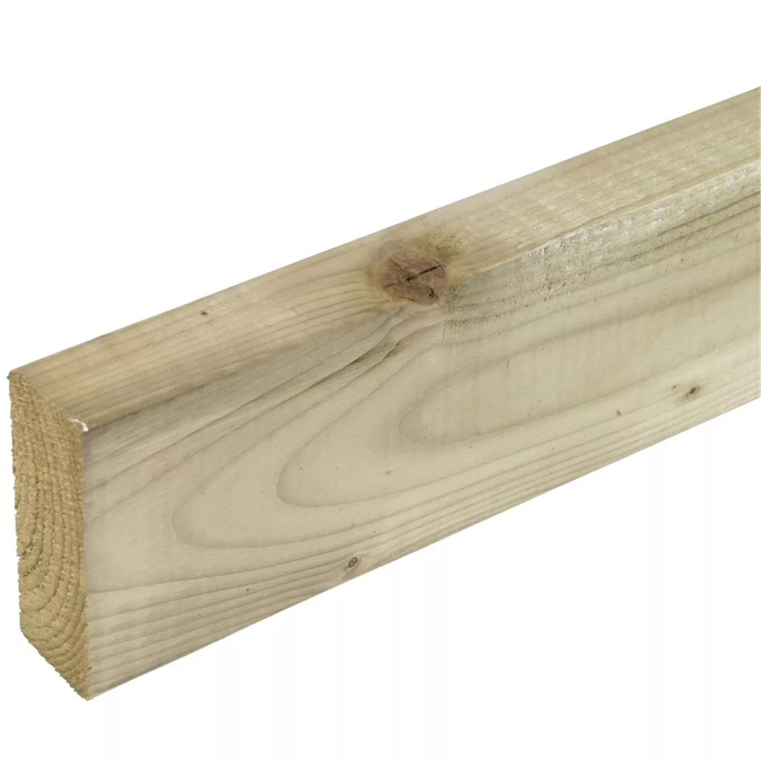 Pack of 20 - Kiln Dried C16 Sawn Treated Green Easi Edge - 125mm (H) x 47mm (T)x 3000mm (L) (Finished size: 120mm x 45mm)