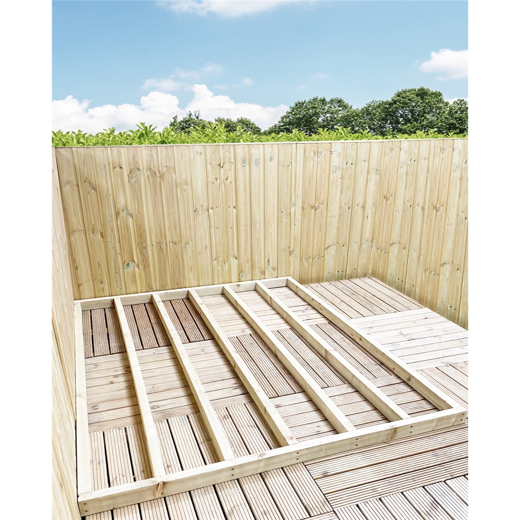 3 x 4 Windowless Pressure Treated T&G Pent Shed (door Panel Sloping Left To Right) product image