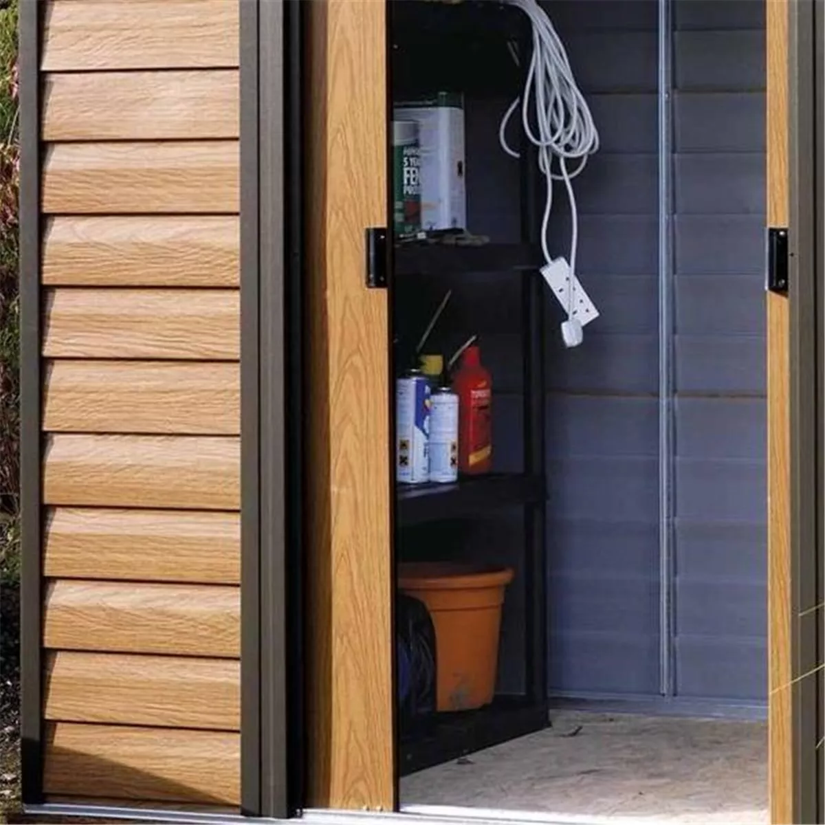 6 x 5 Deluxe Woodvale Metal Shed (1.94m x 1.51m) product image