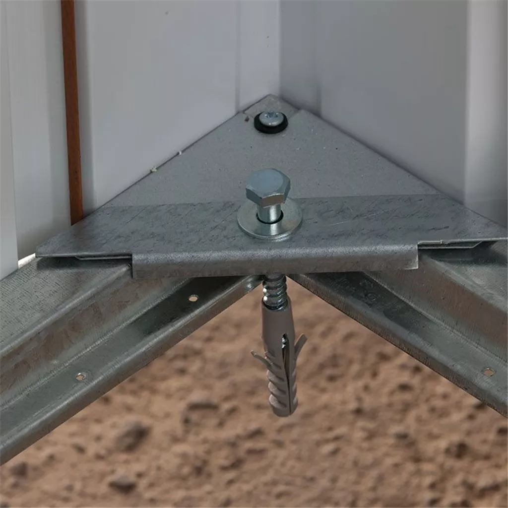 6ft 1" x 7ft 5" Apex Metal Shed With Free Anchor Kit (2.02m x 2.37m) product image