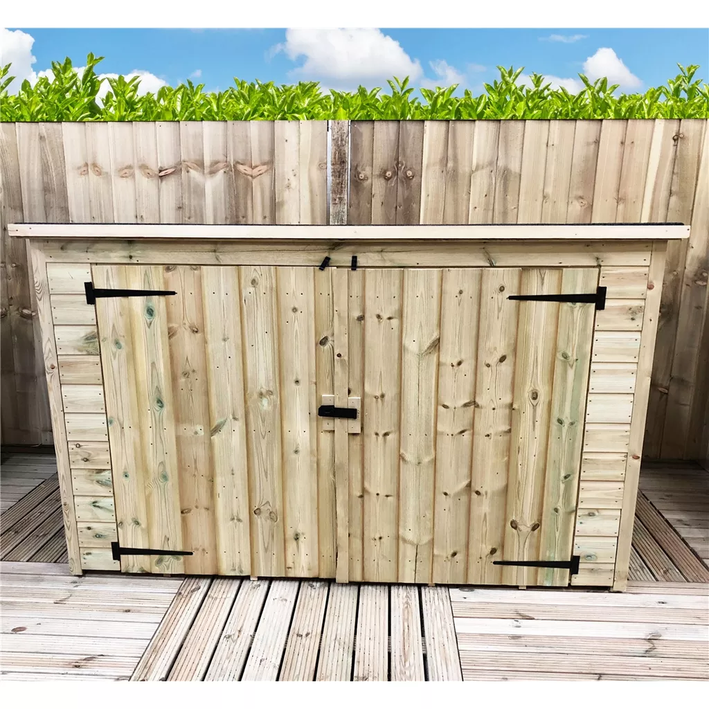 6 x 3 Pressure Treated T&G Bike Store With Double Doors product image