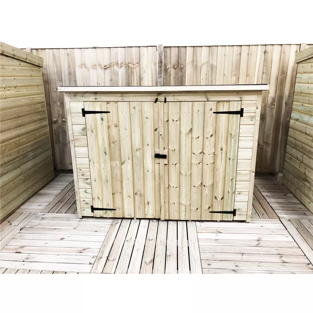 6 x 3 Pressure Treated T&G Bike Store With Double Doors product image