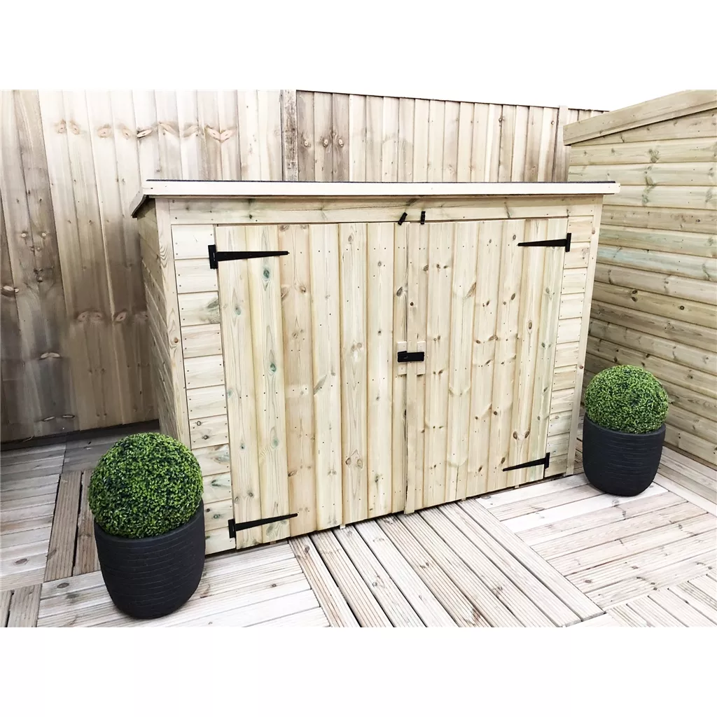 6 x 3 Pressure Treated T&G Bike Store With Double Doors product image