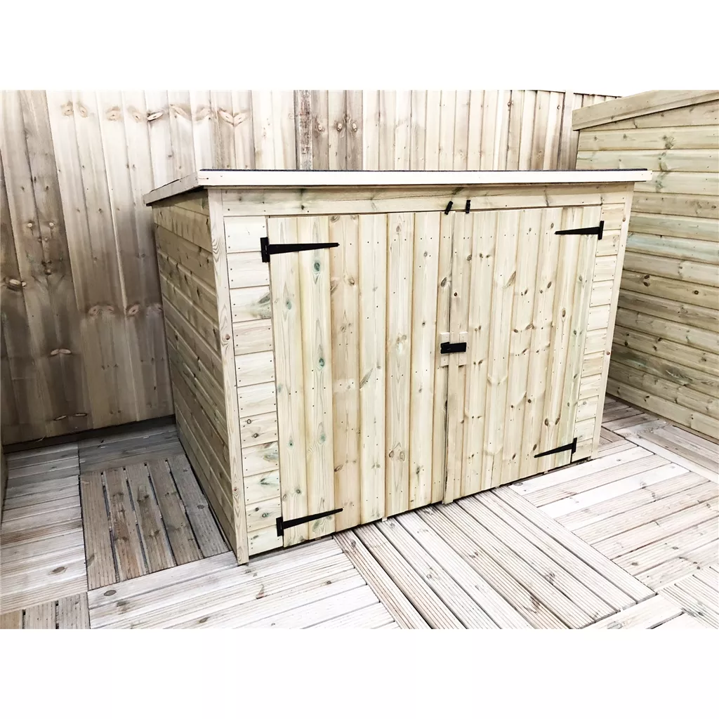 6 x 4 Pressure Treated T&G Bike Store With Double Doors product image