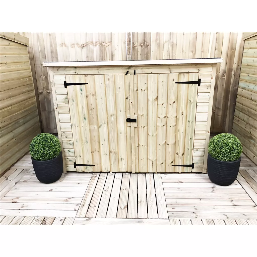 7 x 4 Pressure Treated T&G Bike Store With Double Doors product image
