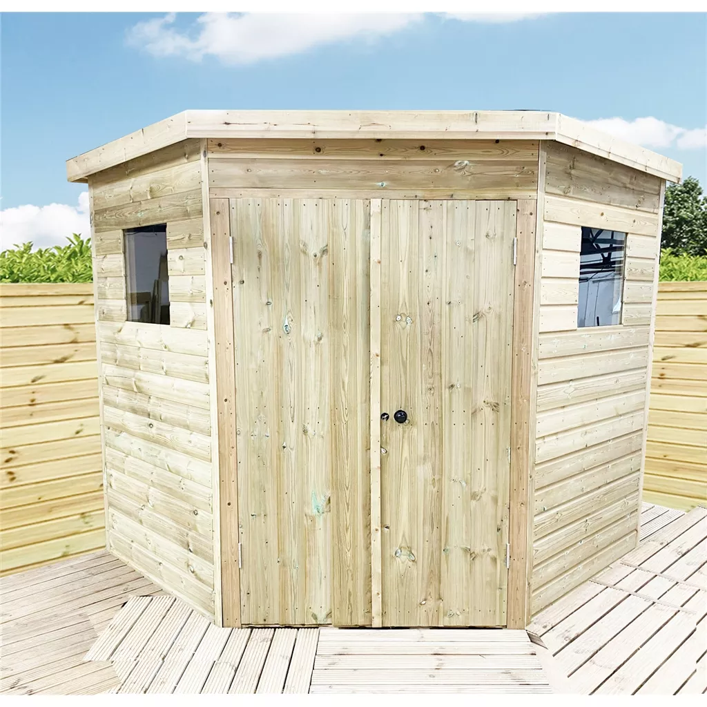 9 x 9 Corner Pressure Treated Workshop