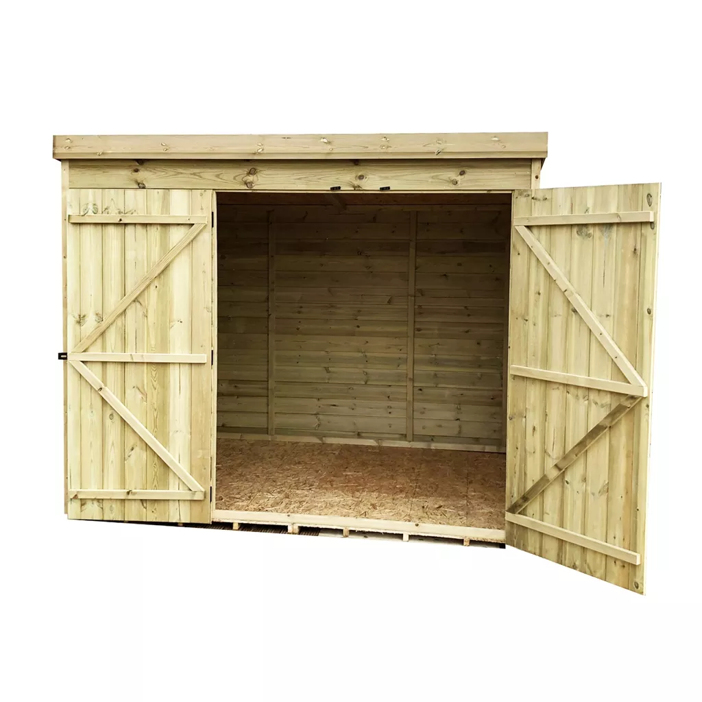 7 x 3 Windowless Pressure Treated T&G Pent Shed With Double Doors product image