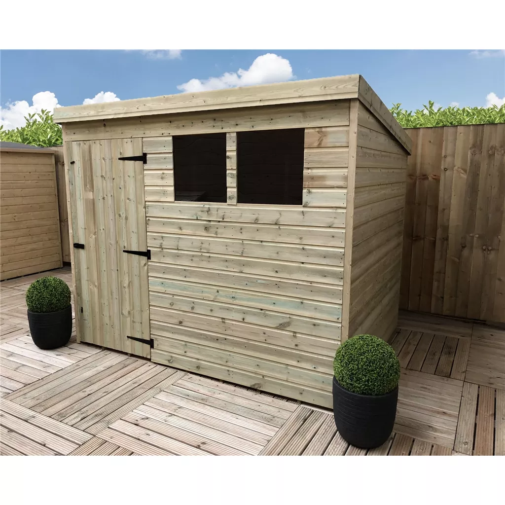 7 x 3 Pressure Treated T&G Pent Shed With 1 Windows, Single Door product image