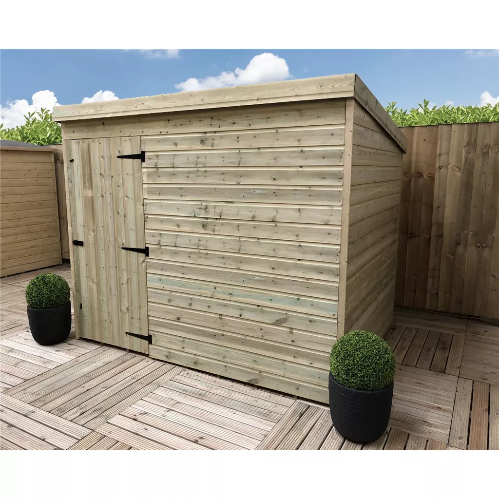 7 x 3 Windowless Pressure Treated T&G Pent Shed With Single Door product image