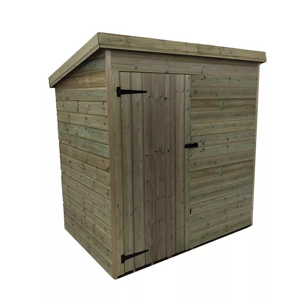 5 x 5 Windowless Pressure Treated T&G Pent Shed With Single Door product image