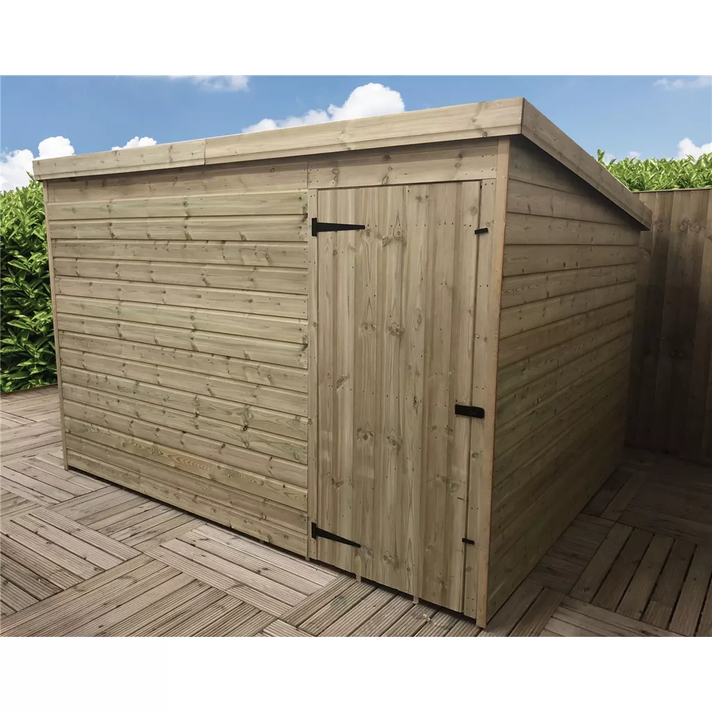 9 x 5 Windowless Pressure Treated T&G Pent Shed With Single Door product image