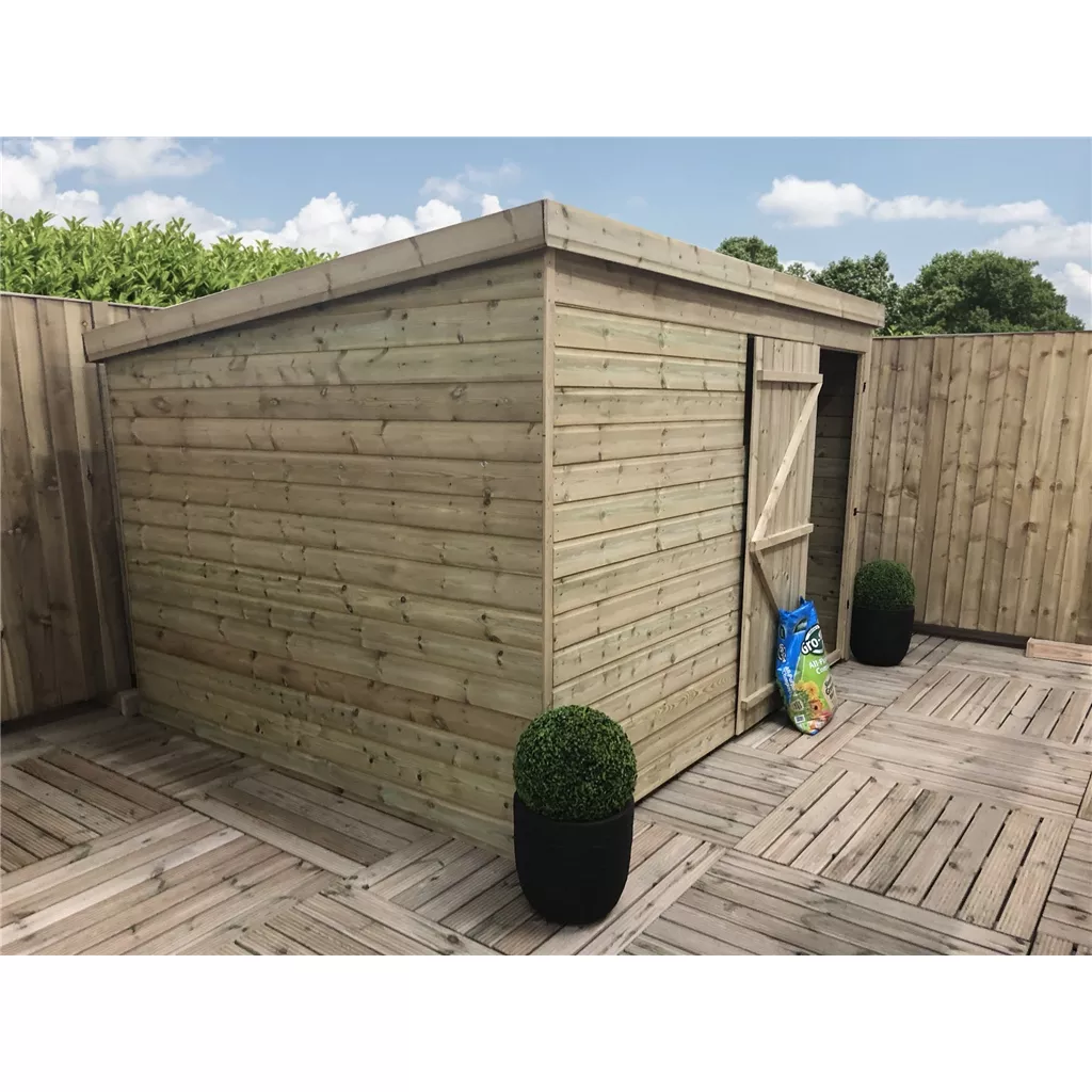 9 x 6 Windowless Pressure Treated T&G Pent Shed With Single Door product image