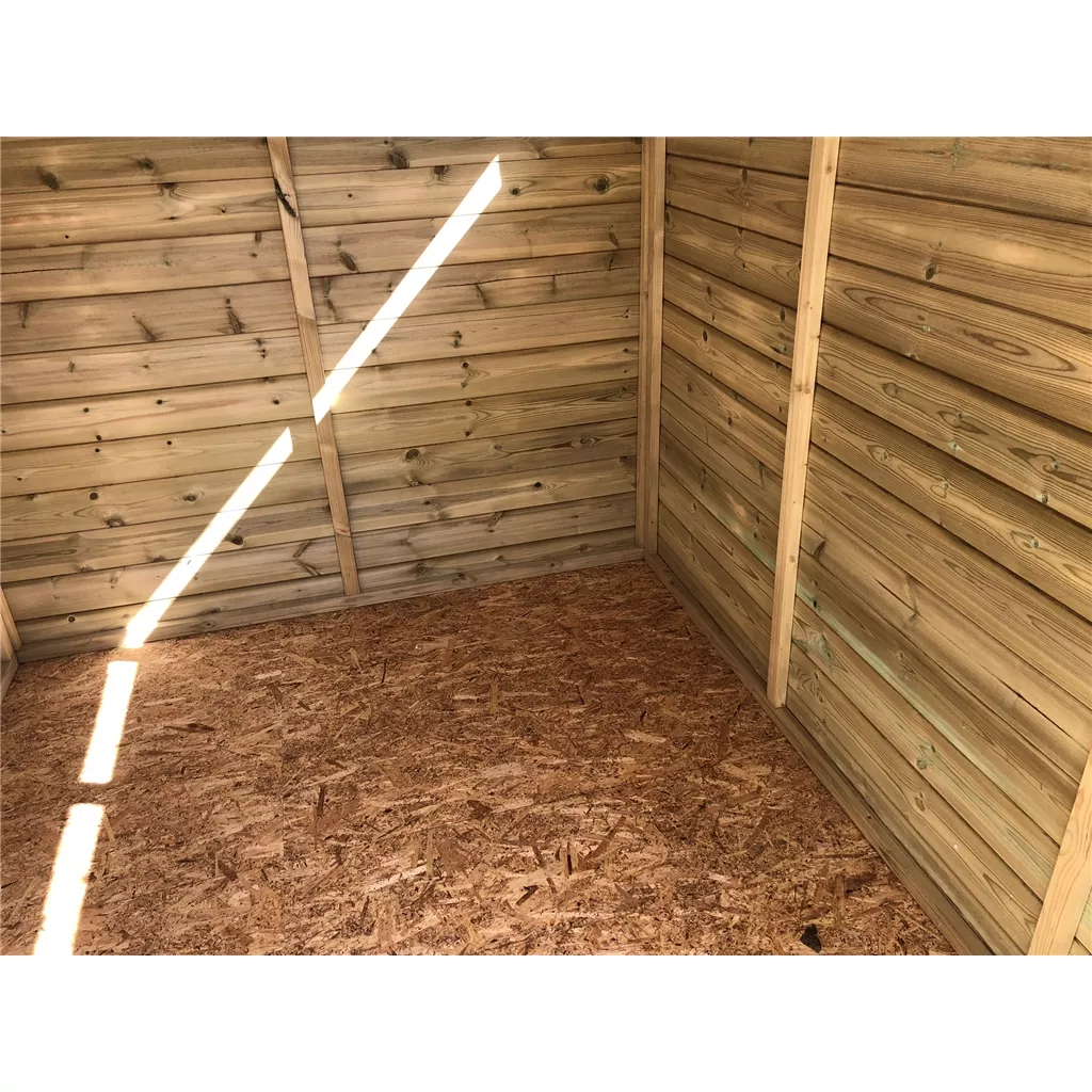 10 x 8 Security Pressure Treated T&G Apex Shed + Single Door product image