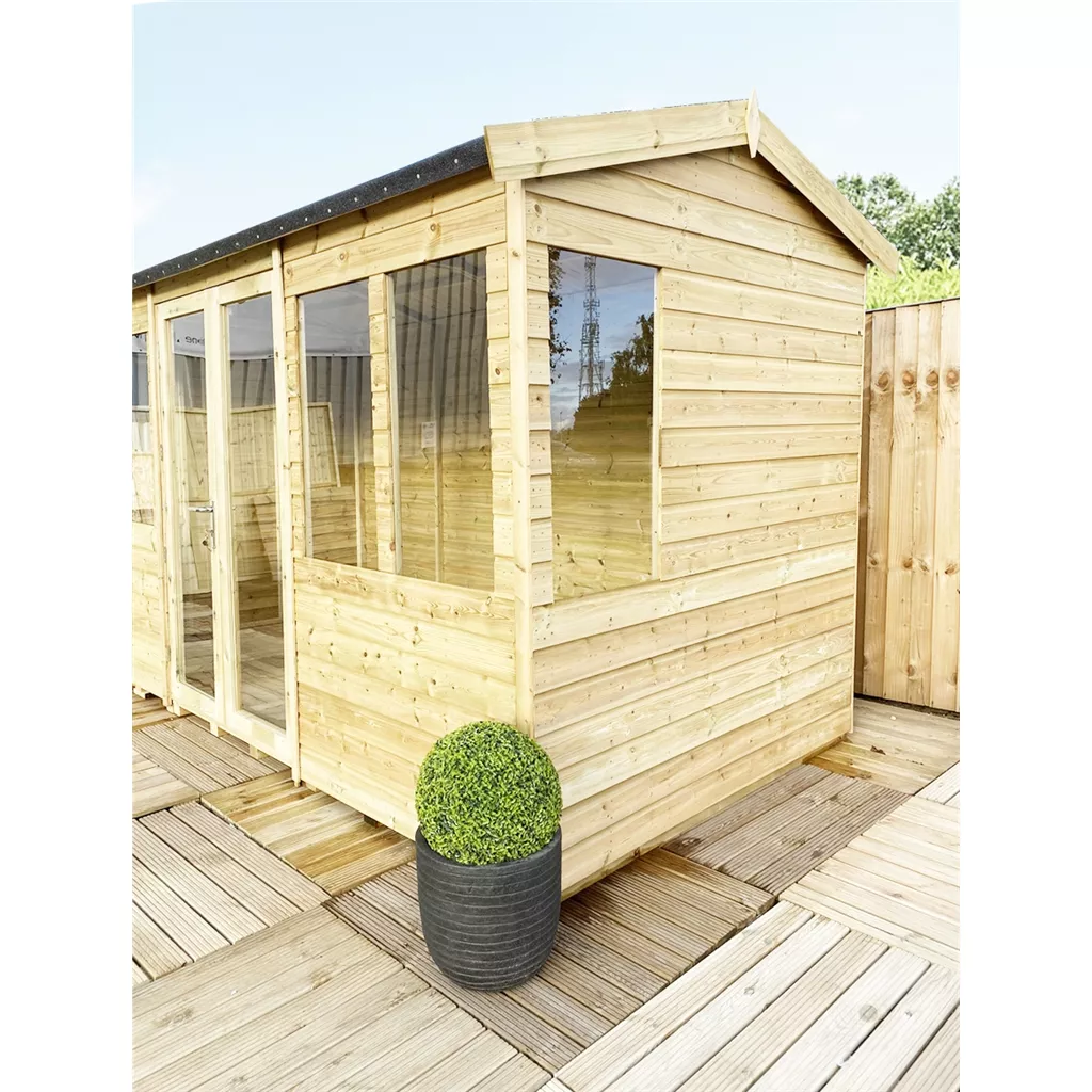 12 x 7 Reverse Pressure Treated Apex Summerhouse product image