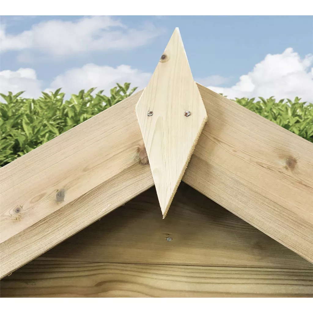 6 x 4 Windowless Pressure Treated T&G Double Door Apex Shed (low Eaves) product image