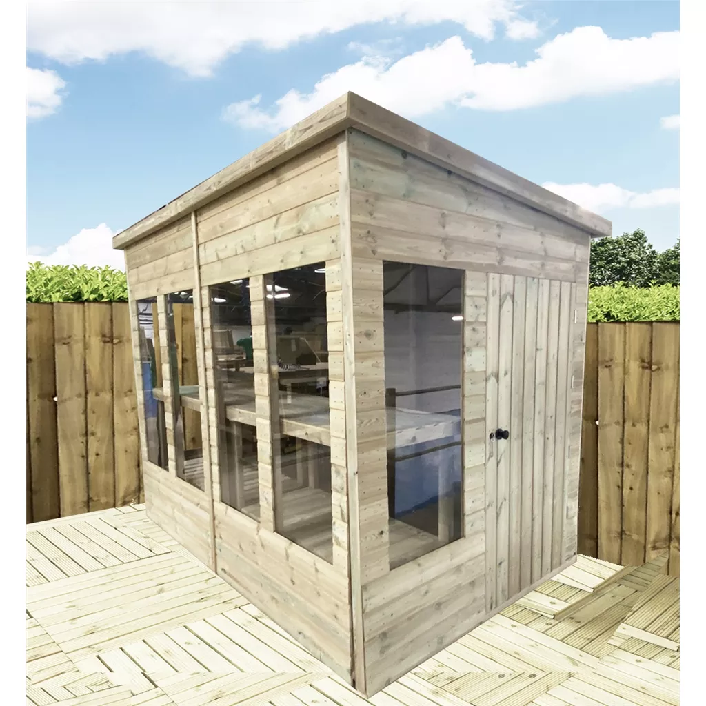 12 x 7 Pressure Treated Pent Potting Summerhouse product image