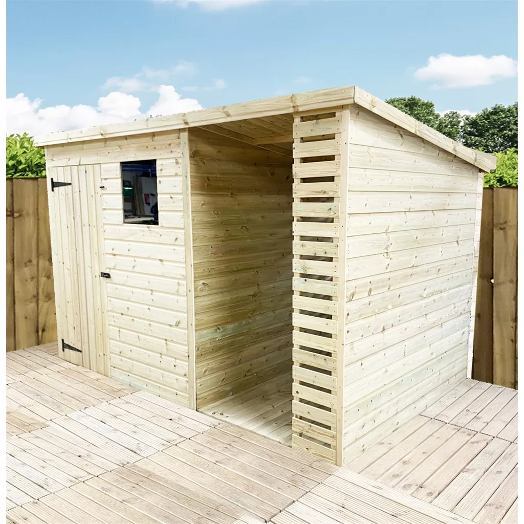 10 x 5 Pressure Treated T&G Pent Shed With Storage Area + 1 Window product image